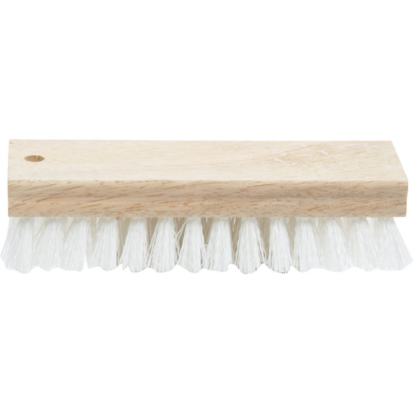 Do it 7-1/4 In. Crimped White Polypropylene Bristle Hardwood Scrub Brush 89616
