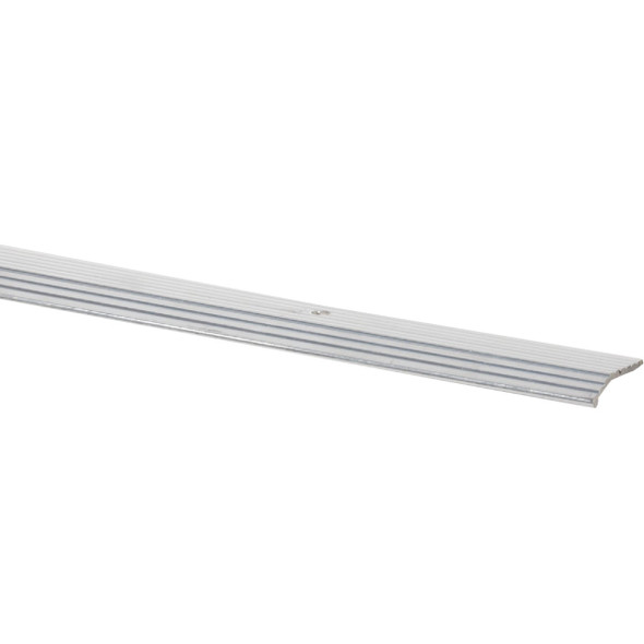 Do it Satin Silver Fluted 1 In. x 6 Ft. Aluminum Carpet Trim Bar H113FS/6DI