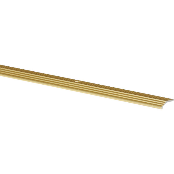 Do it Satin Gold Fluted 1 In. x 3 Ft. Aluminum Carpet Trim Bar H113FB/3DI