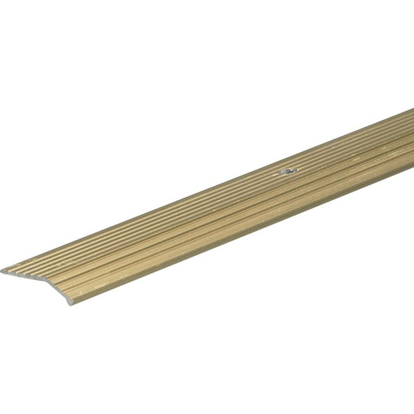 Do it Satin Gold Fluted 1 In. x 3 Ft. Aluminum Carpet Trim Bar H113FB/3DI
