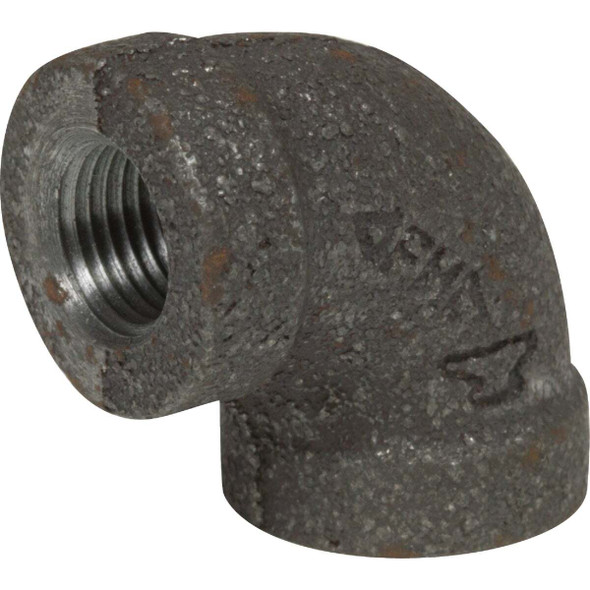 Anvil 1 In. 90 Deg. Malleable Black Iron Elbow (1/4 Bend) 8700123808