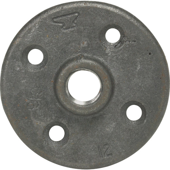 Anvil 2 In. x 4-3/4 In. Black Iron Floor Flange 8700164109