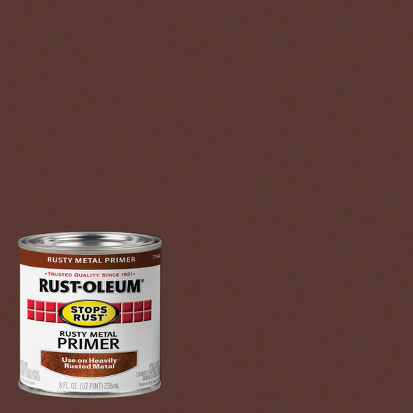Rust-Oleum Stops Rust Rusty Metal Primer, Red/Brown, 1/2 Pt. 7769730