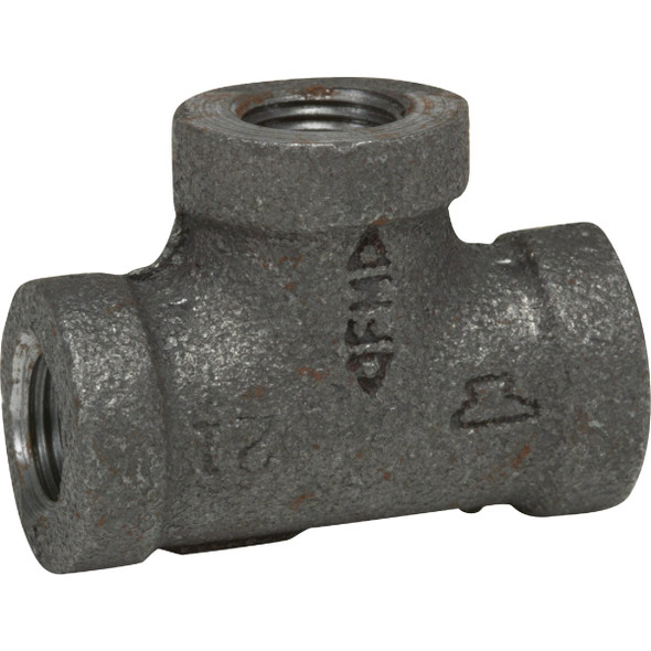 Anvil 1 In. Standard Malleable Black Iron Tee 8700120556