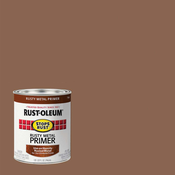 Rust-Oleum Stops Rust Rusty Metal Primer, Red/Brown, 1 Qt. 7769502