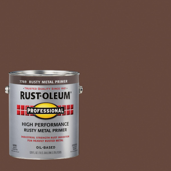 Rust-Oleum Professional High Performance Rusty Metal Primer, Red/Brown, 1 Gal. Rust-Oleum Professional High Performance Rusty Metal Primer, Red/Brown, 1 Gal.