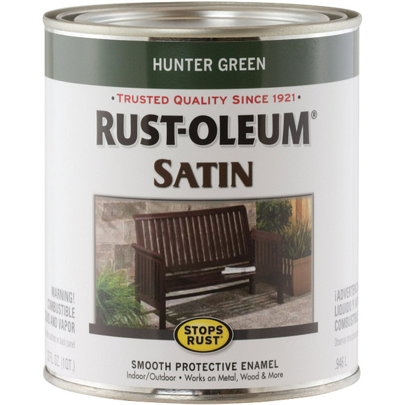 Stops Rust Satin Huntr Green Enamel 7732502