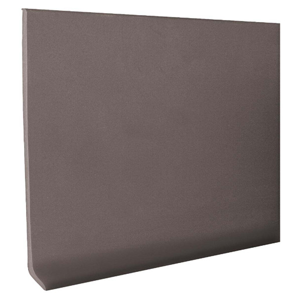 Roppe 2-1/2 In. x 4 Ft. Dark Gray Vinyl Dryback Wall Cove Base Pack of 16