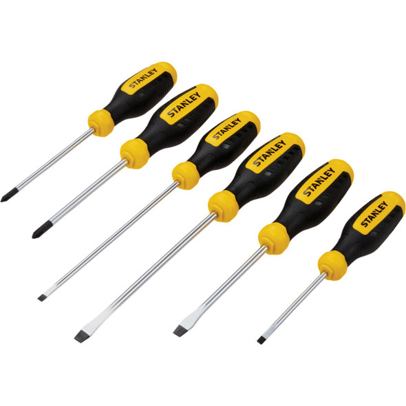 Stanley Slotted & Phillips Screwdriver Set (6-Piece) STHT60025