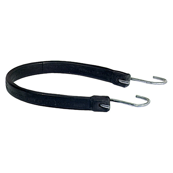 19.5 In. Hook-to-Hook Black Rubber Tarp Strap 574266 Pack of 10