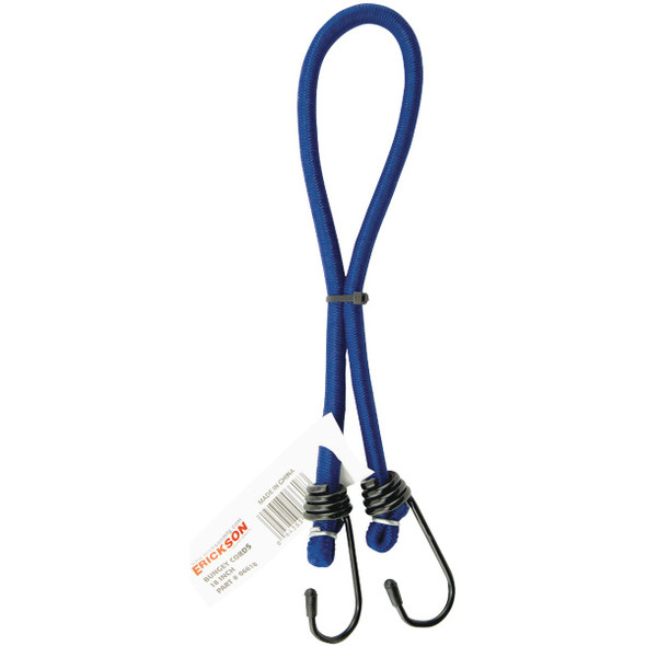 Erickson 1-4 In. x 18 In. Bungee Cord, Assorted Colors 06618 Pack of 10 578878