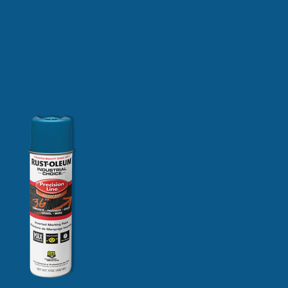 Rust-Oleum Industrial Choice Blue 17 Oz. Inverted Marking Spray Paint 203022V