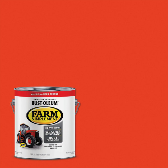 Rust-Oleum 1 Gallon Allis Chalmers Orange Gloss Farm & Implement Enamel 280176