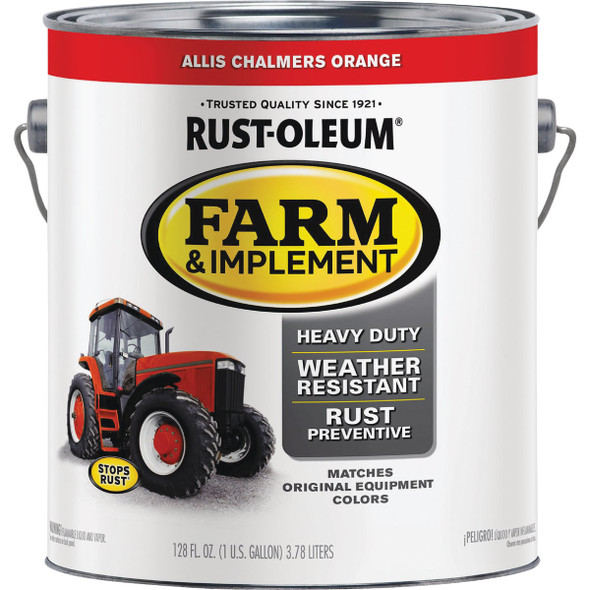 Rust-Oleum 1 Gallon Allis Chalmers Orange Gloss Farm & Implement Enamel