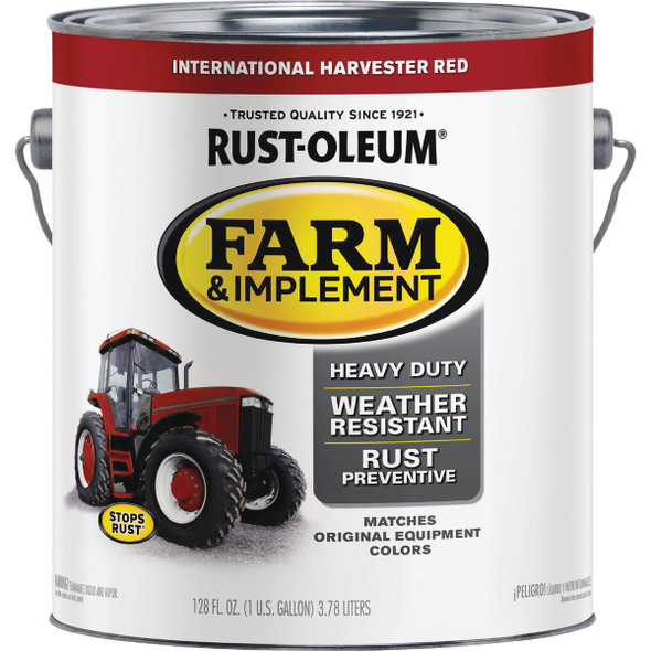 Rust-Oleum 1 Gallon International Harvester Red Gloss Farm & Implement Enamel Rust-Oleum 1 Gallon International Harvester Red Gloss Farm & Implement Enamel