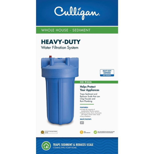 Culligan Heavy Duty 1 In. Whole House Sediment Water Filter HD950A 432660
