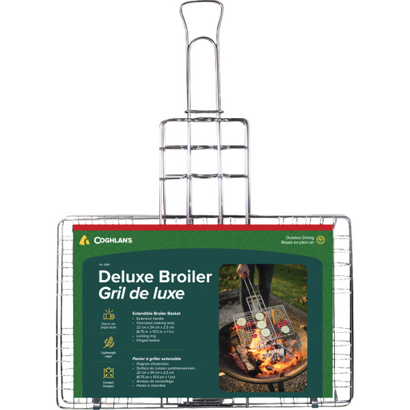 Coghlans 9 In. W. x 13 In. L. Chrome-Plated Metal Deluxe Broiler 8981