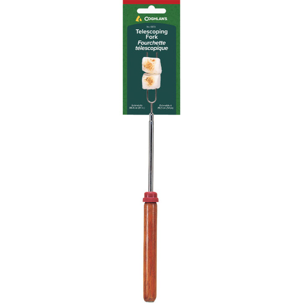Coghlans 6.5 In. to 34 In. Telescoping Chrome-Plated Metal Hot Dog Fork 9670
