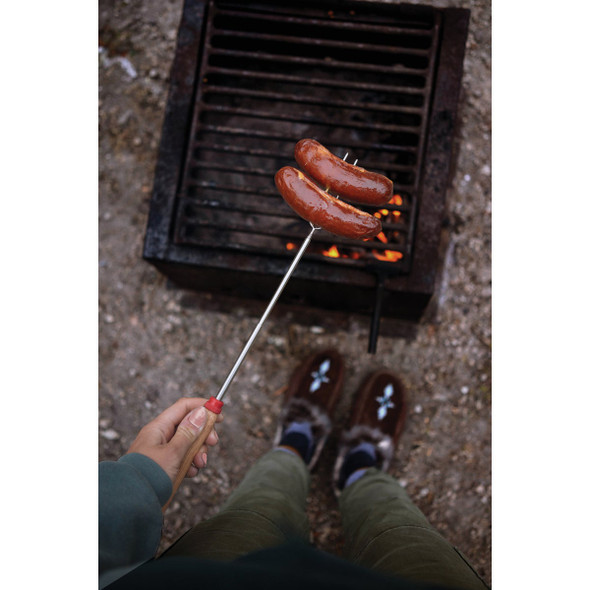 Coghlans 6.5 In. to 34 In. Telescoping Chrome-Plated Metal Hot Dog Fork 9670 830496