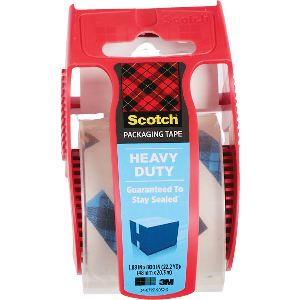 Scotch 1.88 In. x 22.2 Yd. Heavy Duty Shipping Packaging Tape with Dispenser 142 975540