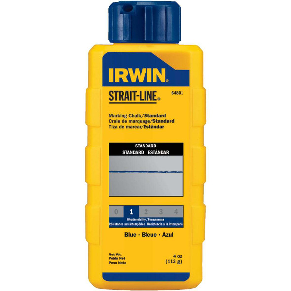 Irwin STRAIT-LINE 4 Oz. Blue Standard Chalk Line Chalk 64801ZR