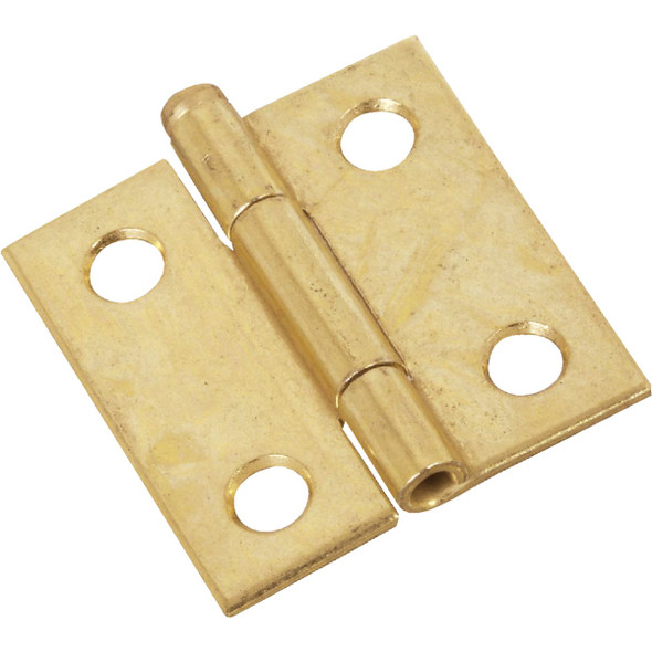 National Hardware 1-1/2 In. Brass Loose-Pin Narrow Hinge (2-Pack) N141-754