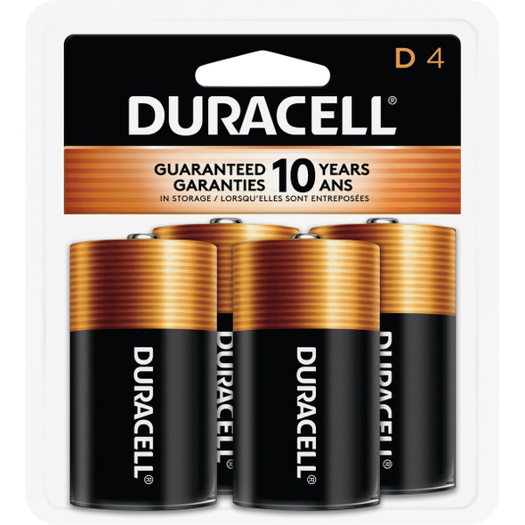 Duracell CopperTop D Alkaline Battery (4-Pack) 03361