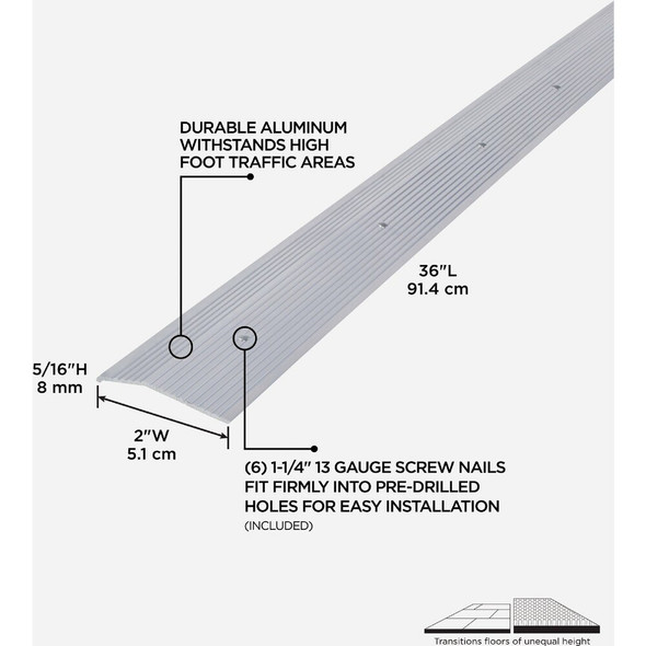 M-D 2"x3' Slvr Binder Bar 78212 262102