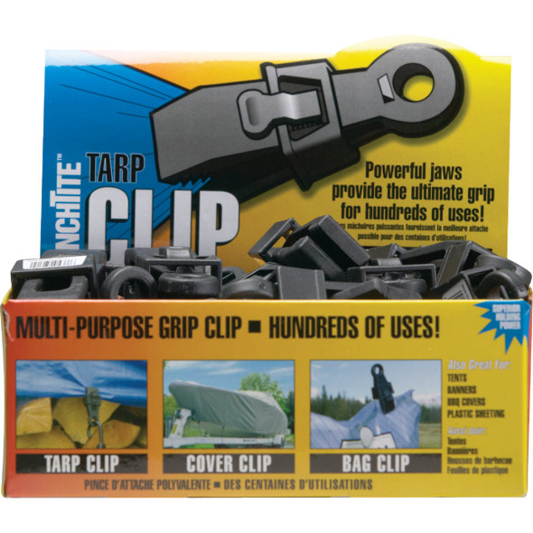 Homax Crocodile Clip Black Nylon Tarp Grabber 5300 Pack of 48 701289