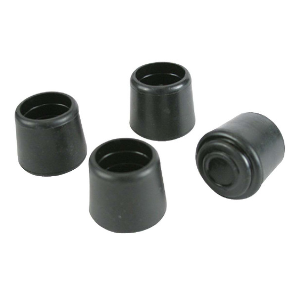 Magic Sliders 1 In. Hi-Tip Rubber Furniture Leg Tip (4-Pack) 97484