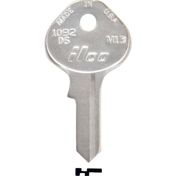 ILCO Master Nickel Plated Padlock Key M13 / 1092DS (10-Pack) IAL3391600B