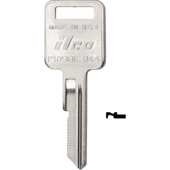 ILCO GM Nickel Plated Automotive Key, B44 / P1098E (10-Pack) IAL3481700B