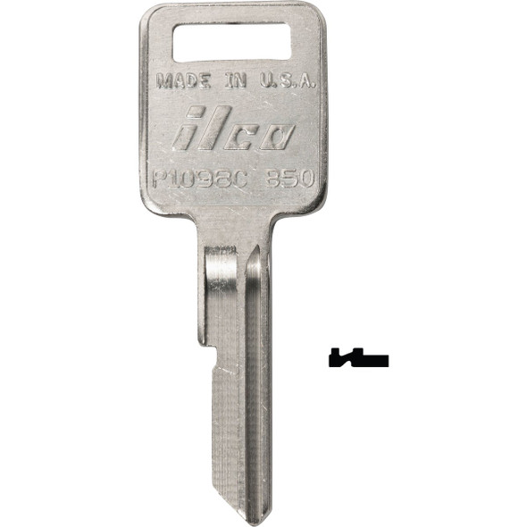ILCO GM Nickel Plated Automotive Key, B48 / P1098A (10-Pack) IAL3283001B
