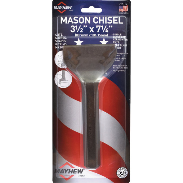 Mayhew Tools 3 In. x 7-1-4 Brick Set Chisel 35102 340376