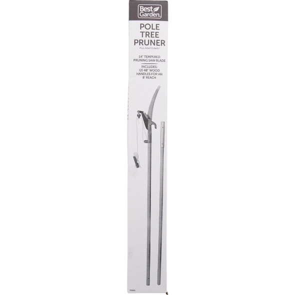 Best Garden 1 In. Cutting Capacity 8 Ft. Wood Pole Tree Pruner