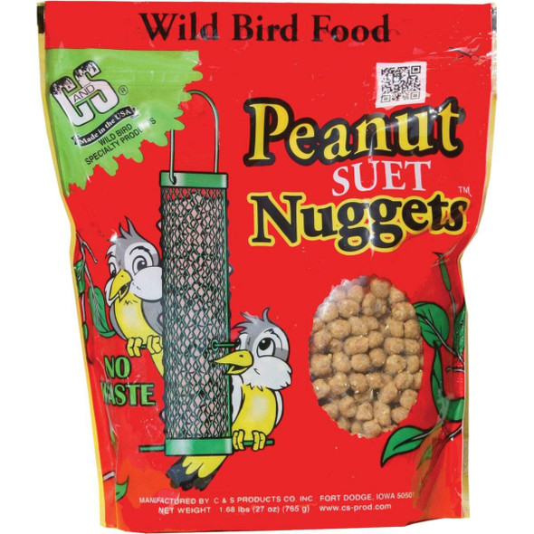 C&S 27 Oz. No Melt and Waste Free Peanut Suet Nuggets 100214178