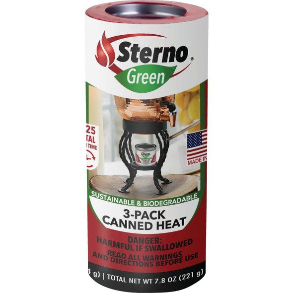 Sterno Canned Heat 2.6 Oz. Gel Canned Cooking Fuel (3-Pack) 20464