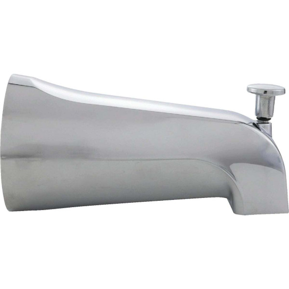 Danco 6 In. Universal Fit Chrome Bathtub Spout with Diverter 88703
