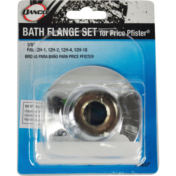 Danco 2-1-4 In. OD Chrome Tub & Shower Flange Set For Price Pfister Verve 88457 416936