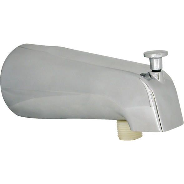 Danco 5 In. Chrome Bathtub Spout with Diverter 89266 Danco 5 In. Chrome Bathtub Spout with Diverter 89266