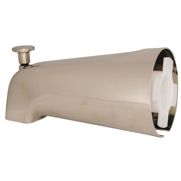 Danco 5 In. Brushed Nickel Bathtub Spout with Diverter 89249 Danco 5 In. Brushed Nickel Bathtub Spout with Diverter 89249