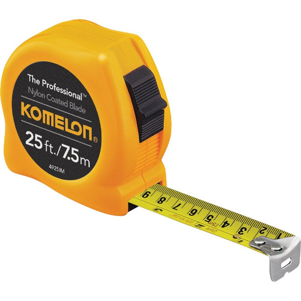 Komelon The Professional 7.5m-25 Ft. Metric-SAE Tape Measure 4925IM 324701