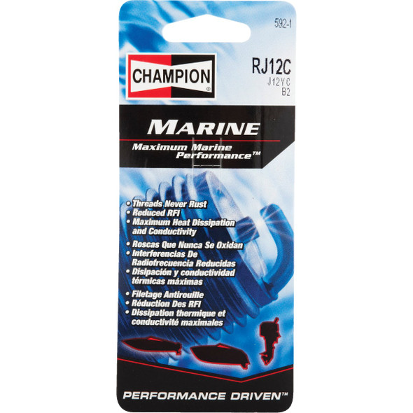 Champion RJ12C Copper Plus Marine Spark Plug 592-1