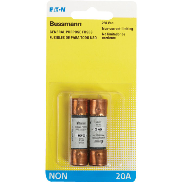 Bussmann 20A NON Cartridge General Purpose Cartridge Fuse (2-Pack) BP-NON-20 502851