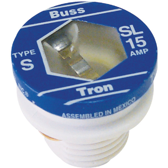 Bussmann 15A SL Time-Delay Plug Fuse (4-Pack) SL-15PK4