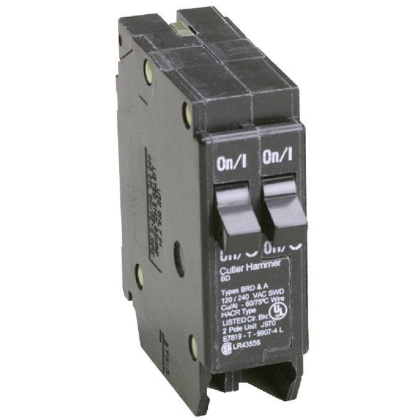 Eaton BD 20A/20A Double-Pole Standard Trip Duplex Circuit Breaker BD2020