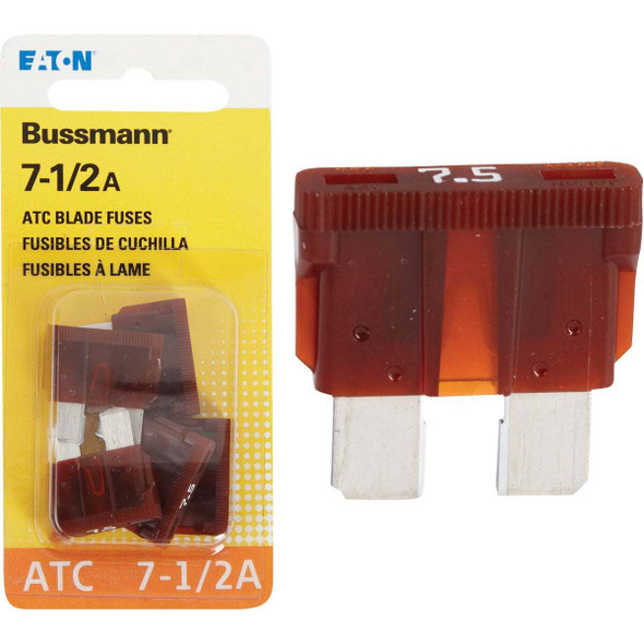 Bussmann 7-1/2A 32V ATC Blade Automotive Fuse (5-Pack) BP/ATC-7-1/2-RP