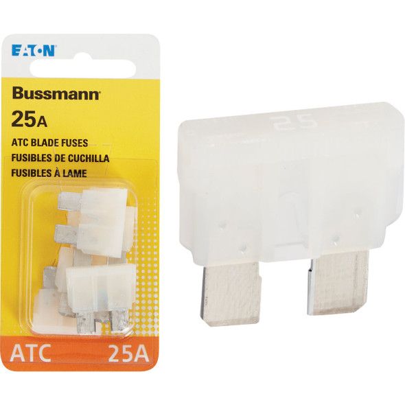Bussmann 25A 32V ATC Blade Automotive Fuse (5-Pack) BP/ATC-25-RP Bussmann 25A 32V ATC Blade Automotive Fuse (5-Pack) BP/ATC-25-RP