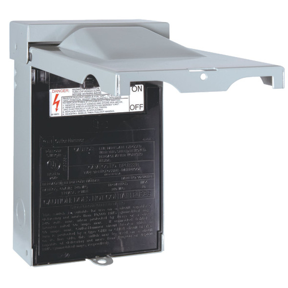 Eaton 60A 240V Non-Fused Rainproof Air Conditioner Disconnect DPU222RP