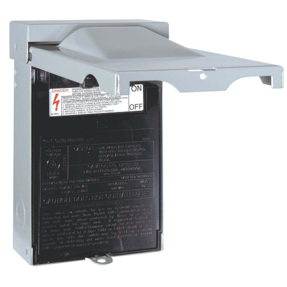 Eaton 60A 240V Non-Fused Rainproof Air Conditioner Disconnect DPU222RP